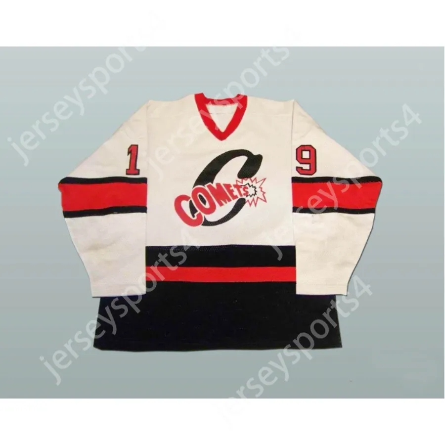 Custom Coquitlam Comets Hockey Jersey Top Sched S-M-L-XL-XXL-3XL-4XL-5XL-6XL