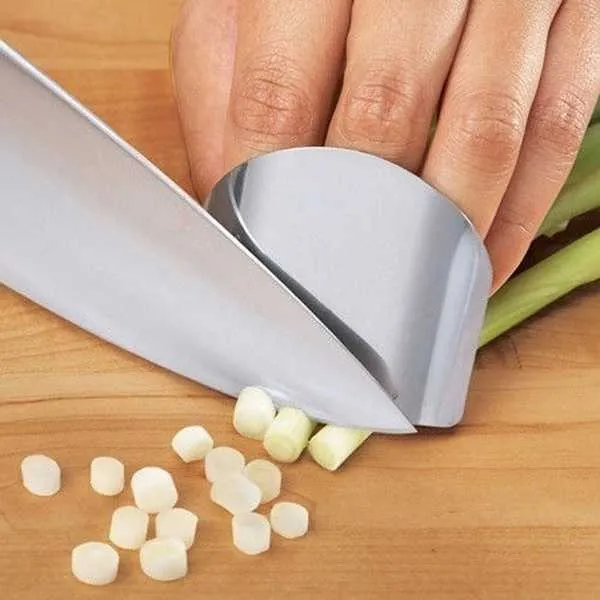 Nytt rostfritt stål Köksverktyg Handfinger Protector Knife Cut Slice Protective Cover