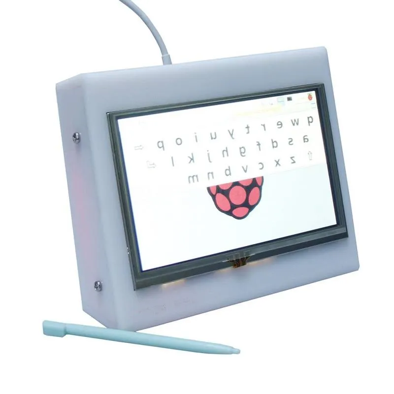 Freeshipping Raspberry Pi 3 B 5-Zoll-Touchscreen mit Gehäuse / 5" 800 x 480 HD-MI TFT-Display für Raspberry Pi 3 Modell B /2B / B Apswh