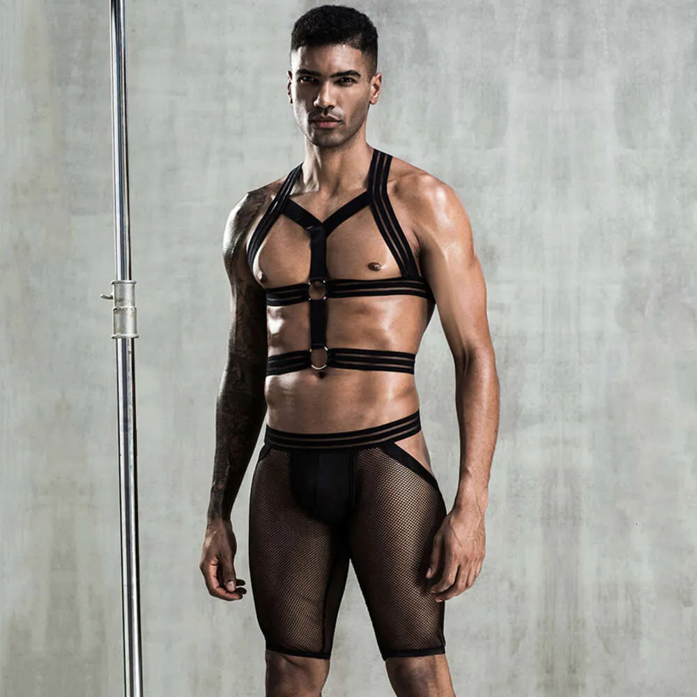 Body Transparent Homme Métallique Avec Fermeture éclair - Sous-vêtement érotique, Clubwear, Nylon/élasthanne
