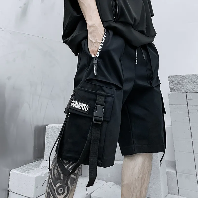 Män s shorts sommar män harajuku streetwear casual man s last mode techwear japanska korea hip hop y2k punk manskläder 230407