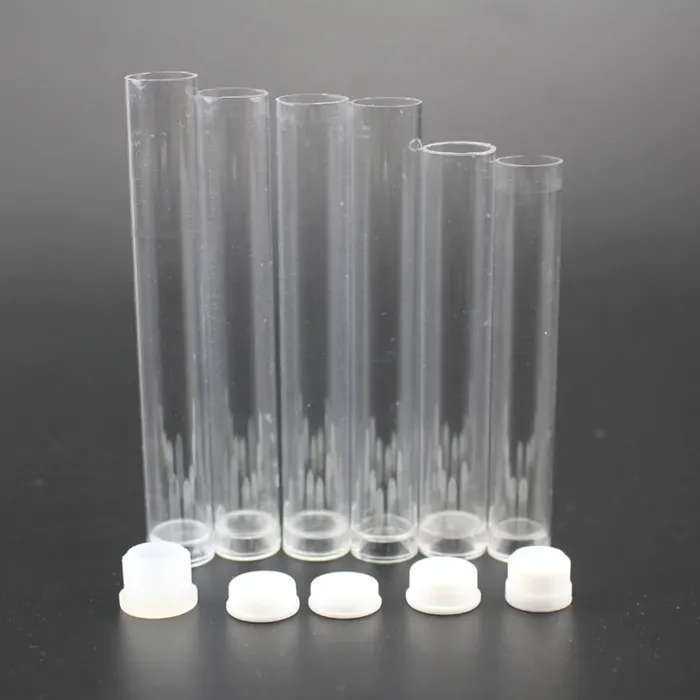 0.5ml 1ml Plastic Clear Tube Containers for Vaporizer Glass cartridge Cartridge bud atomizer packaging