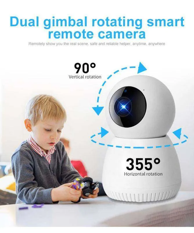 A8 caméra IP sans fil Wifi 1080P HD suivi automatique infrarouge Vision nocturne interphone vocal surveillance de sécurité à domicile caméra réseau