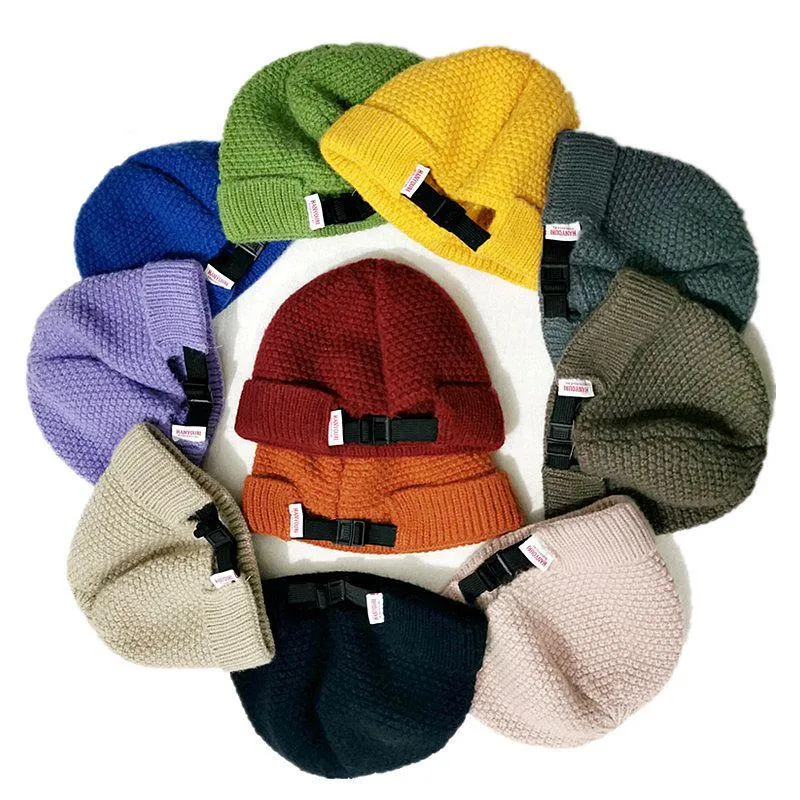 Gorro gorro/crânio tampa mulheres diariamente gorro curto hapão marinheiro estilo outono inverno melão boné chapé