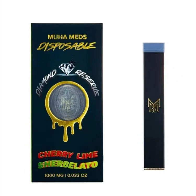 Groothandel Muha Meds Wegwerp Lege Vape-pen Wegwerpsigaretten 1,0 ml keramische spoelpod Lege 280 Mah oplaadbare batterij Vapes voor dikke olie