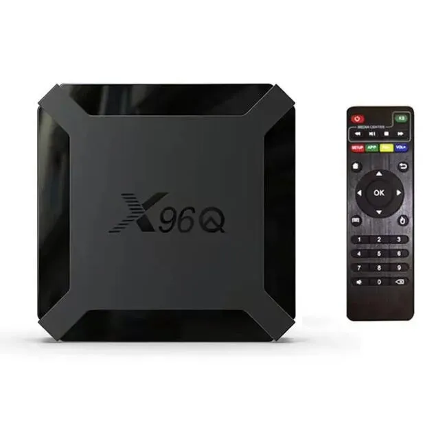 Android TV Box X96Q TV Box Android 10 4K AllWinner H313 Quad Core 2GB 16GBセットトップボックスTVBox 100メディアプレーヤー1GB8GB Android10 24G