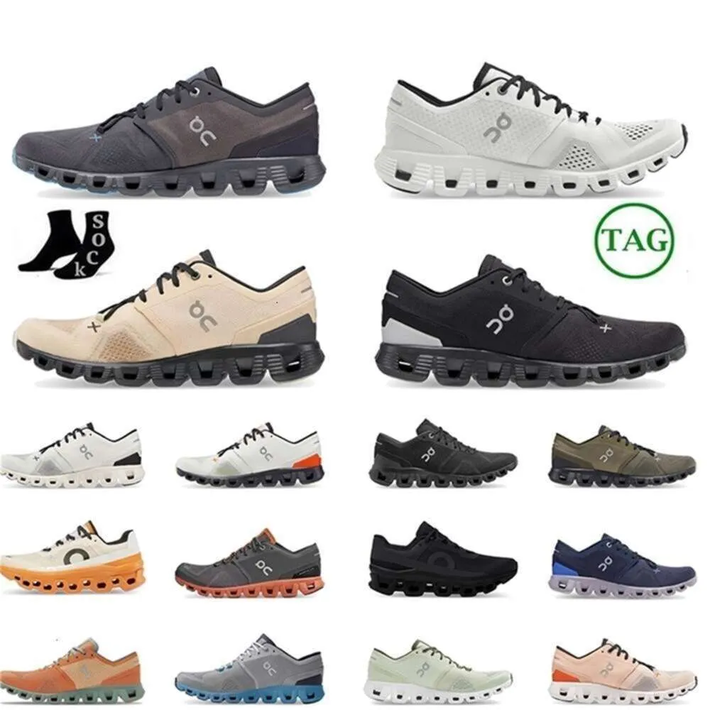 sur Cloud Shoe Designer HOT Clouds Chaussures de course sur Cloud X 3 Noir Blanc Rose Sable Orange Aloe Cadre Ivoire Cendre Rose Sable Mode Jeunesse Oncloud Femmes Hommes Lumière