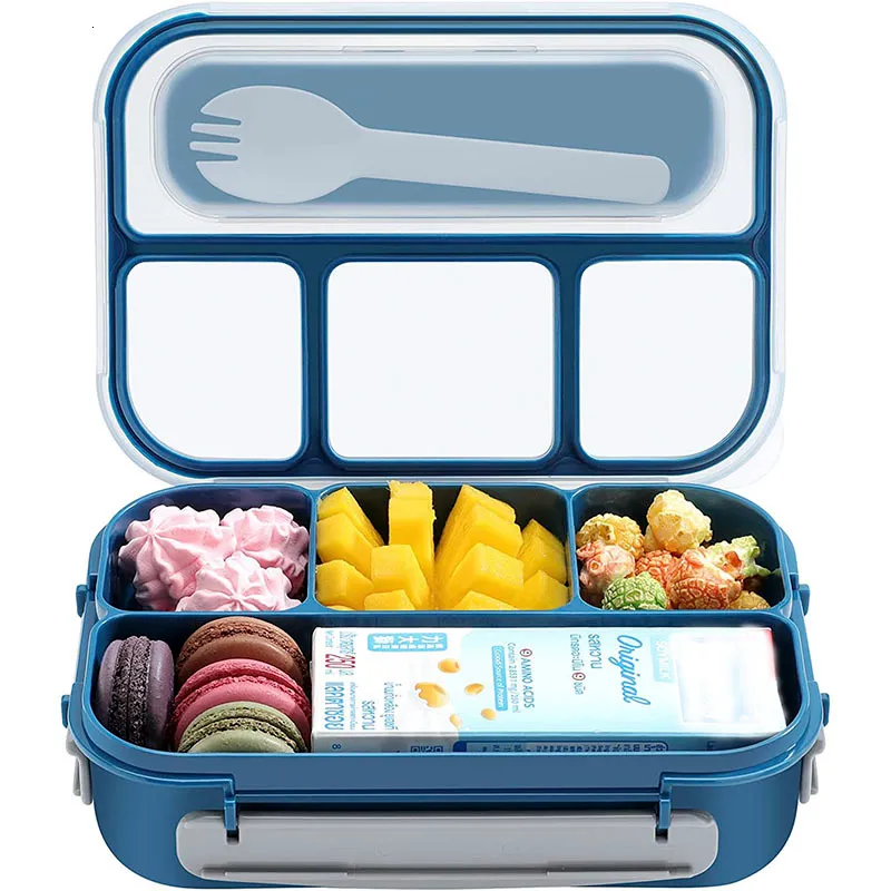 Bento Boxes Food Box Tiffin Box Lunch Box School Сбалансированная Bento Box 4 Компания Lunch Box Кухонная аксессуары детская закуска 230407