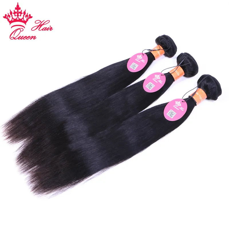 Fasci di capelli indiani lisci fasci di tessuto di capelli umani grezzi estensioni dei capelli vergini colore naturale 1B 1 3 4 pezzi 08-28 pollici prodotti per capelli della regina