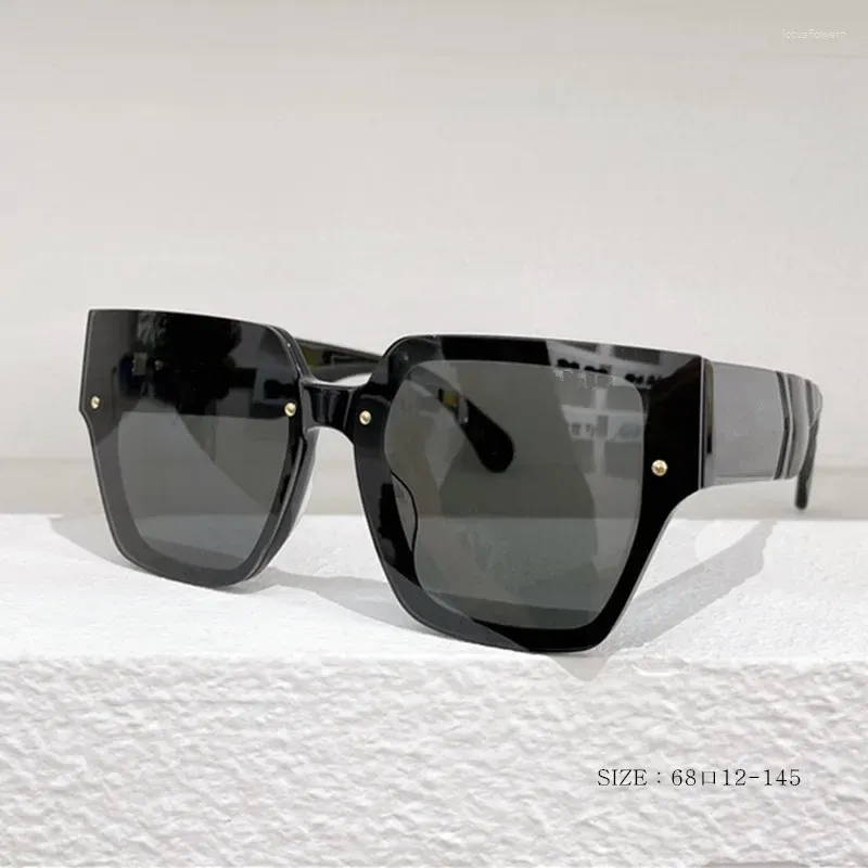 Güneş gözlüğü 2023 Vintage büyük boy klasik sürüş güneş gözlükleri kadınlar için kare tasarımcı tonları kadın büyük