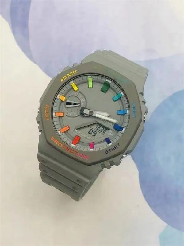 2024 Mężczyźni zegarki White G Style Sport Watch LED Digital Waterproof Casual Watch S Shock Male Clock Relogios Masculino Watch Man 197