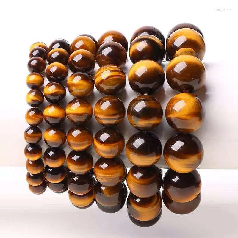 Strand Daily Jewelry Make You Fashionable Stone Bracelet 6 8 10 12 MM Natural Tiger Eye Yoga Healing Crystal Beaded