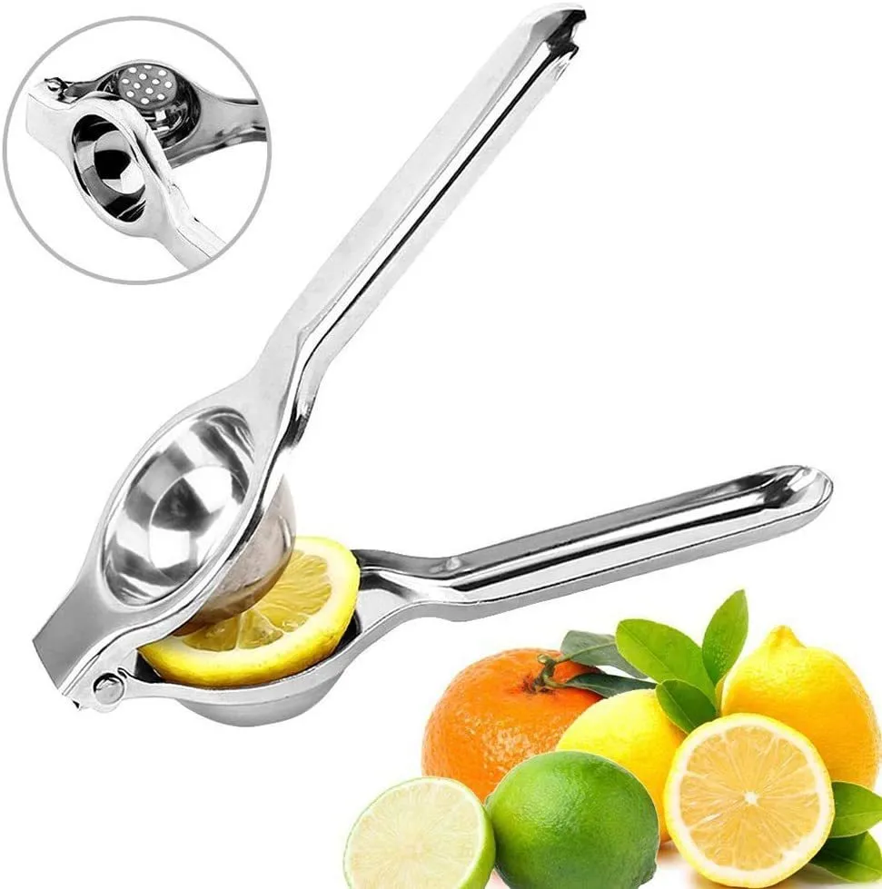 Espremedor Manual de Aço Inoxidável Metal Espremedor de Espremedor de Frutas Laranja Limão Ferramentas de Cozinha Acessórios