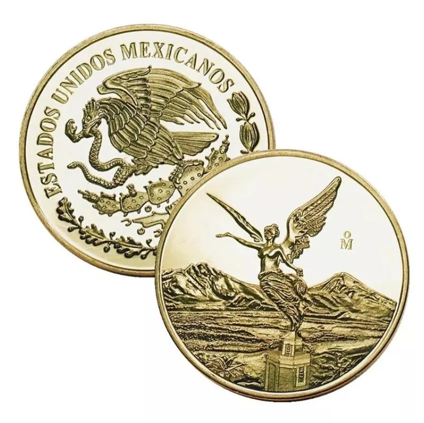 Artes y Oficios América México moneda conmemorativa águila océano moneda de oro medalla conmemorativa