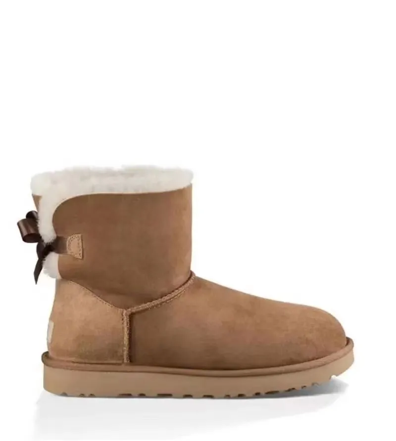 Wysokiej jakości wełniane skórzane jednoczęściowe buty śniegowe mody pluszowe buty kostki splash i plamienie wiele opcji kolorów 112