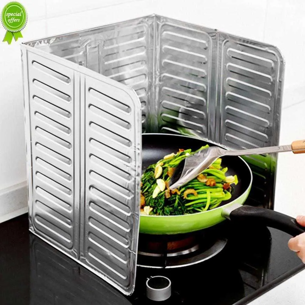 New Kitchen Aluminium Anti-ole Plate fogão dobrável Isolamento