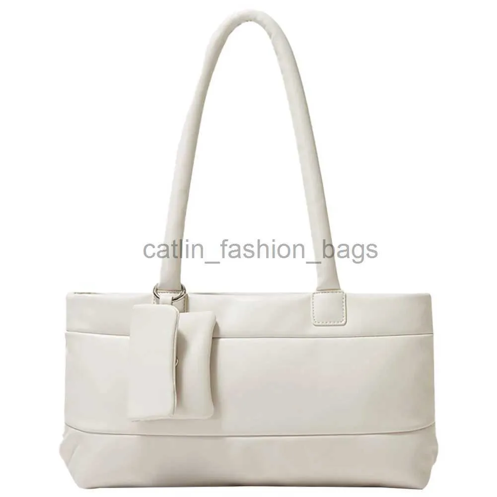 Сумки на плечо 2023, осенне-зимняя сумка на пуху, роскошная женская стеганая сумка под мышками, большая вместительная сумка-тоут andbagscatlin_fashion_bags