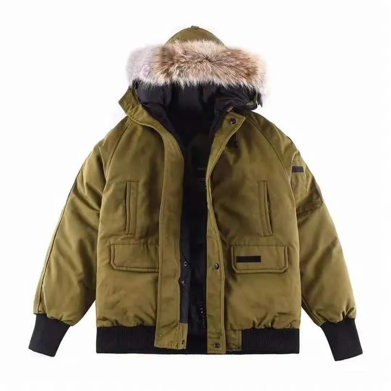 Stile famoso designer di lusso da donna Piumini Ricamo Lettere Canadese invernale con cappuccio Cappotto d'oca Abbigliamento lungo da donna all'aperto Antivento unisex Jgmw