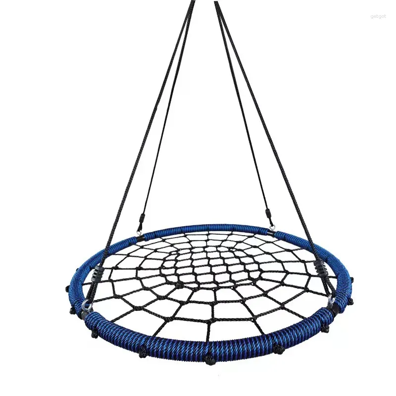 Kampmeubilair Diameter 100 cm Rond Nest Touw Schommel Binnen Buiten Net Stout Hangstoel Klimoefening Schudden