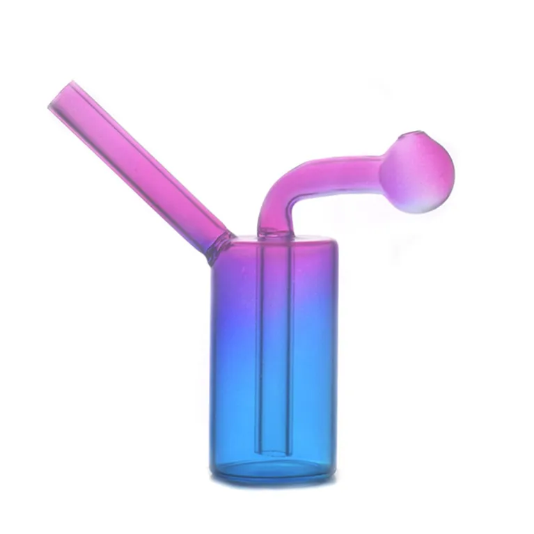 10 Stück Glas Aschefänger Bong Regenbogen Dicke Pyrex Rauchpfeifen Dicke Bunte Glaspfeife Wasserbongs zum Rauchen Tupfen Rauchwerkzeuge
