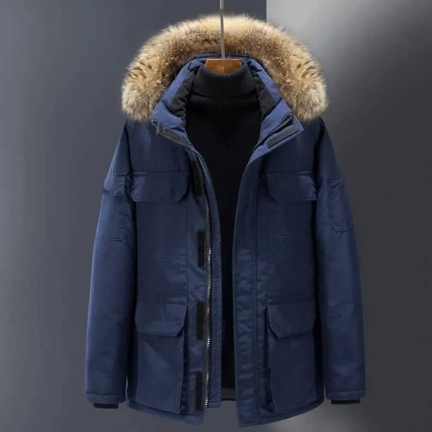 디자이너 캐나다 남자 다운 파카 재킷 겨울 작업 의류 재킷 야외 두꺼운 패션 따뜻한 커플 라이브 방송 구제 다운 코트 efh3
