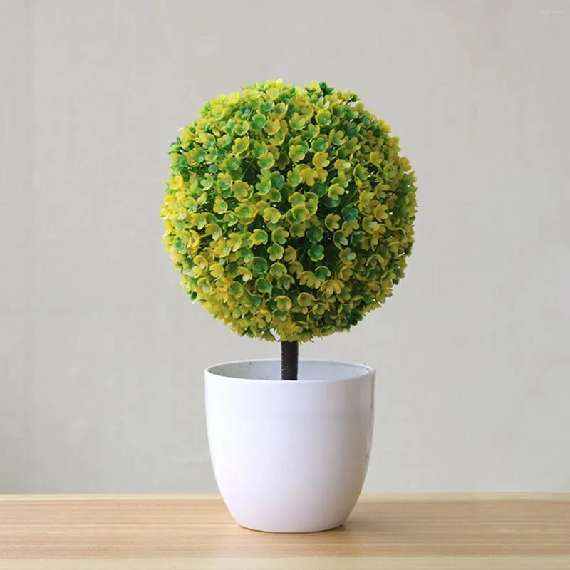 Artificial Green Flower Pot For Home Plant Decor Big Garden Statues