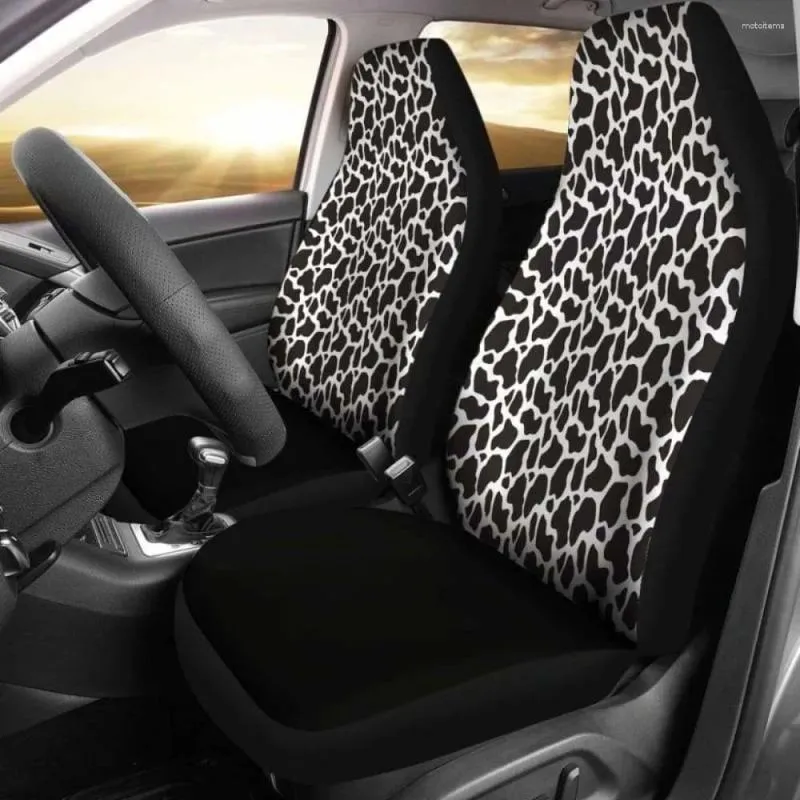 Car Seat Covers Cow Animal Print 144730 Pack Of 2 Universal Front Protective Cover