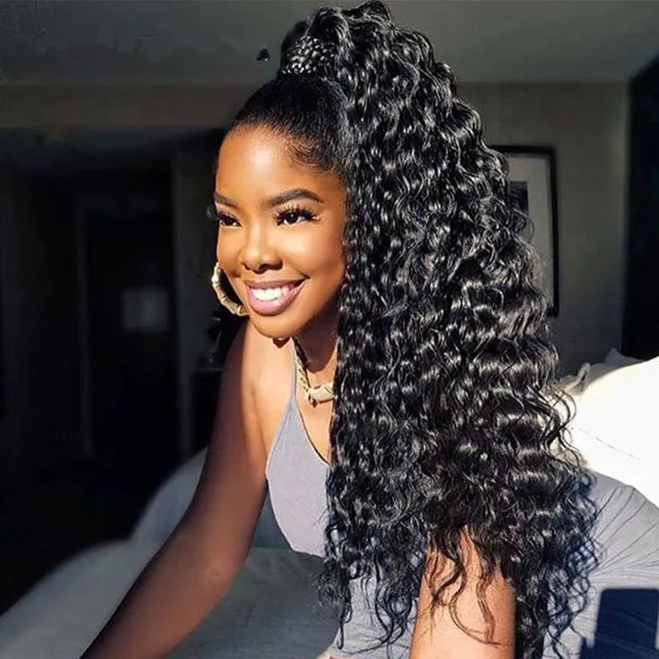 Long Ponytail Hairstyle for Black Women from Amber McClain