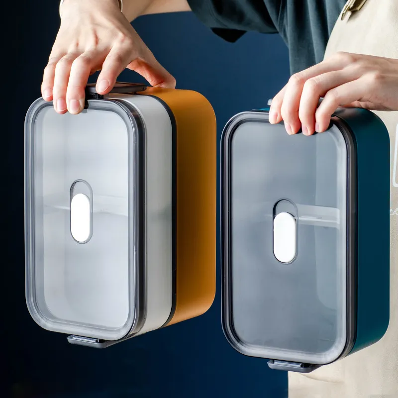 Bento Boxes 1600ML lunch box microonde e lavastoviglie bento box a prova di perdite di sicurezza 230407