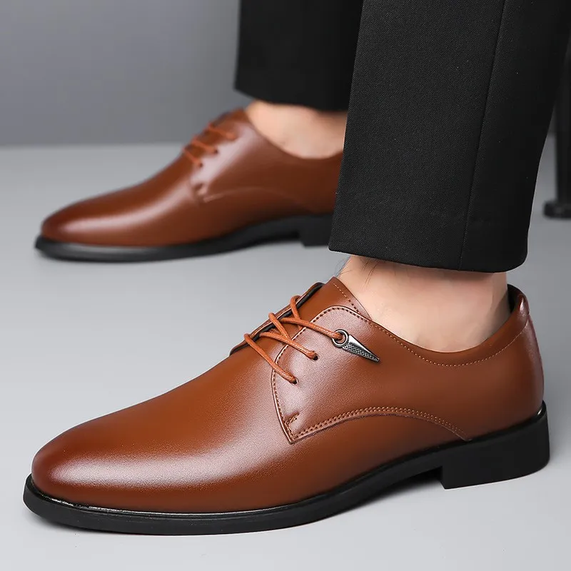 blue dress for baby girl Men's Lace Up Brown Derby Oxford Shoes main image 1