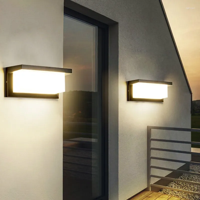 Wall Lamp LED Outdoor Modern Light Aluminum Garden Porch Patio Aside Front Door Lighting NR-20