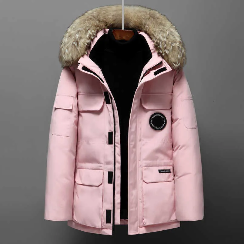 Down Jacket Women's and Men's Medium Length Winter New Canadian Style Overcame Lovers's Working Clothes Thick Goose Men Clothing Us Size S-4xlfvcz 03ie