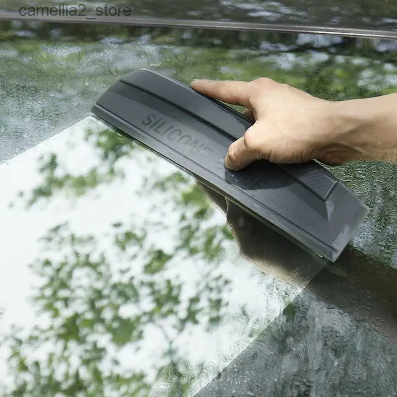 Essuie-glaces intégrés pour lave-auto en silicone, nouveau type, bruyant, propre et sans danger pour la peinture de la voiture, plaque de film d'essuie-glace en silicone souple Q231107