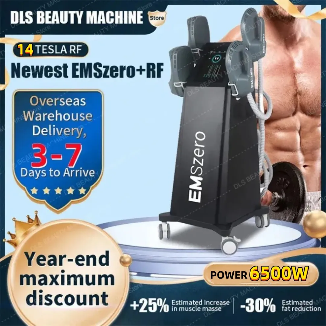 14Tesla dls-EMSlim elektromagnetisk kroppsformningsmaskin EMSzero 6500W muskelstimulator fettborttagning skönhetsmaskin
