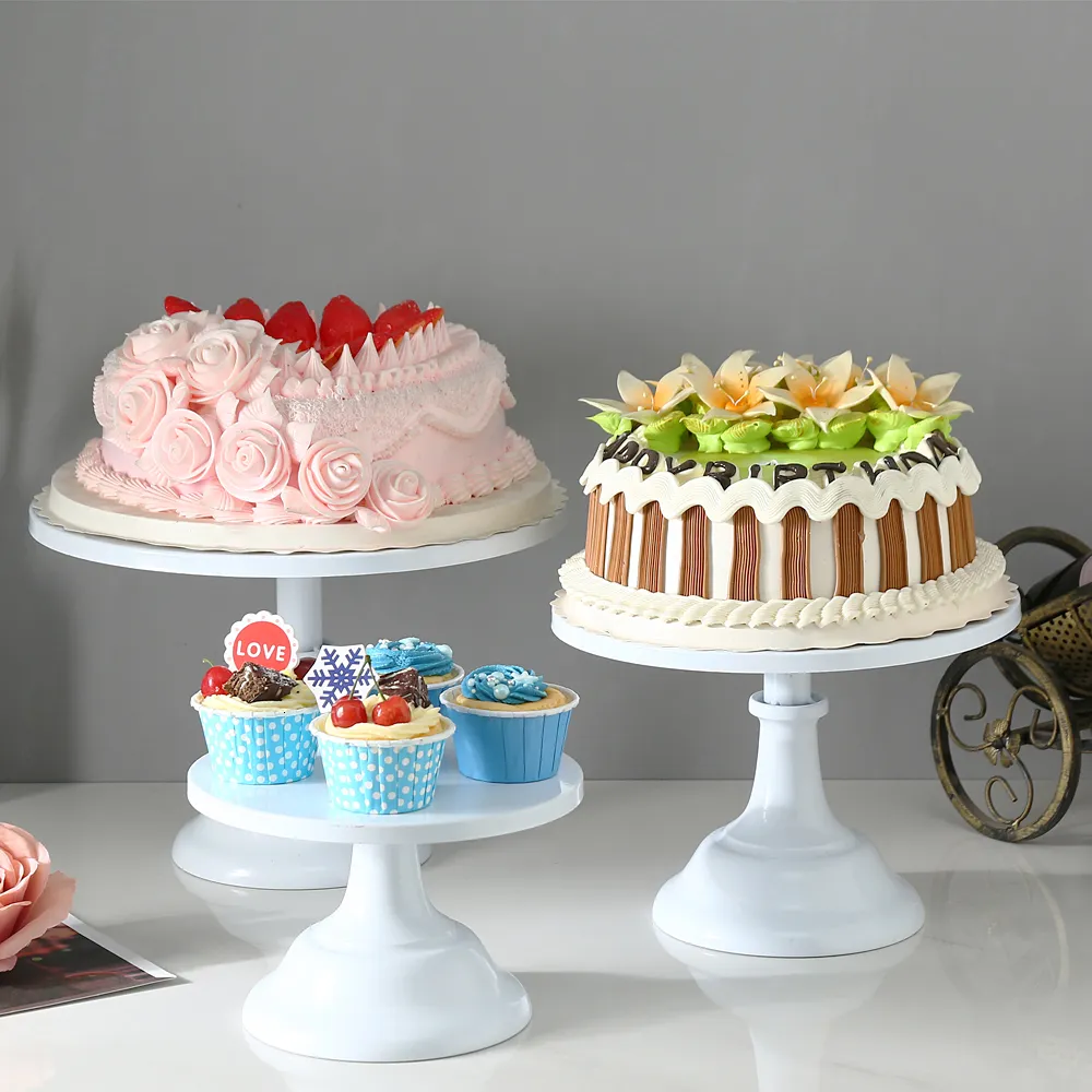 Dishes Plates Cake Stand Home Party Dessert Table Display Rack Tray Cold Meal Tea Break Afternoon Center Metal 230406