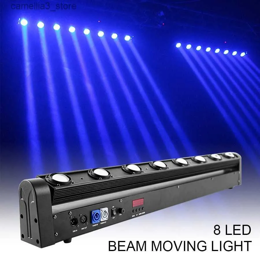 Moving Head Lights Led 8x12w RGBW Strip Beam 4in1 Moving Head Podiumverlichting Geschikt voor Bar DJ Disco Party Nachtclub Dansvloer Bruiloft Q231107