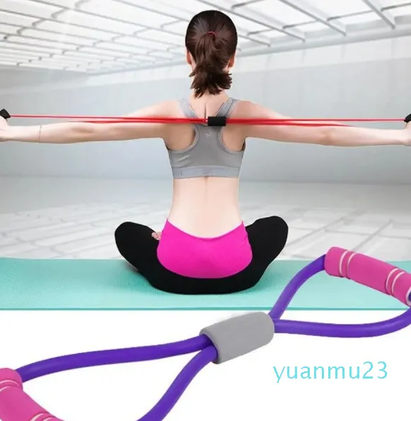 Faixas de resistência em forma de raio tpe yoga gel fitness resistência peito borracha corda fitness exercício muscular banda exercício elástico