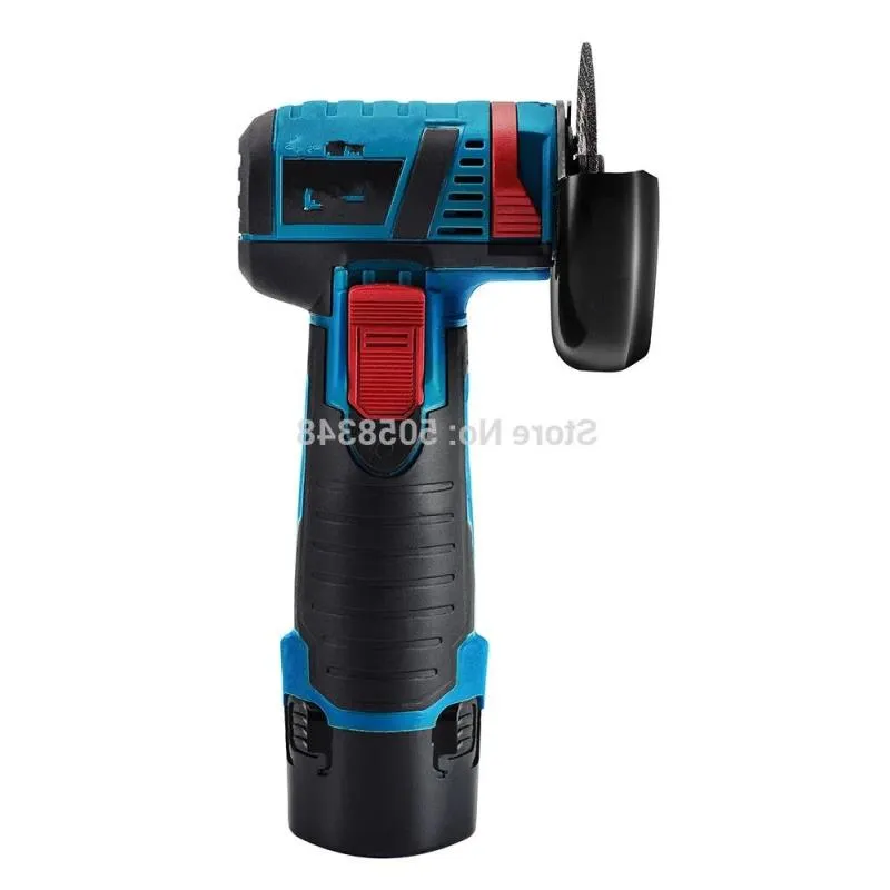 Mini 12 Volt Brushless Cordless Angle Grinder Cutter med två batterier Neofx