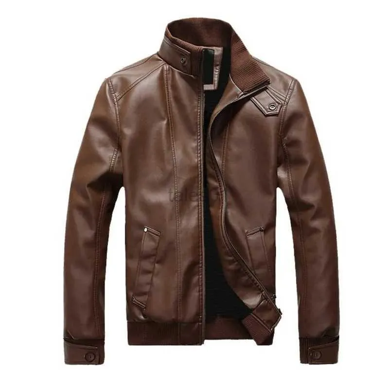 Herenjassen 2023 Herfst Heren Leren Jassen Herenjas Hoge Kwaliteit Klassieke Motorbike Cowboyjassen Mannelijke Plus Dikke Jassen S-2Xlzln231108