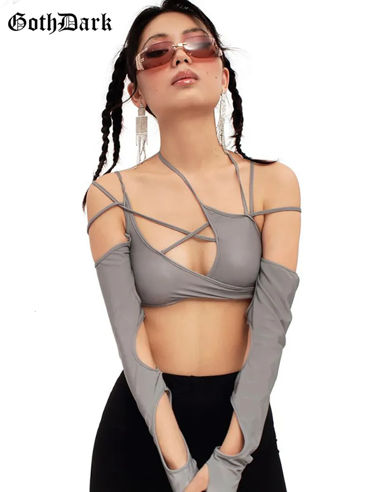 long sleeve crop top cut out