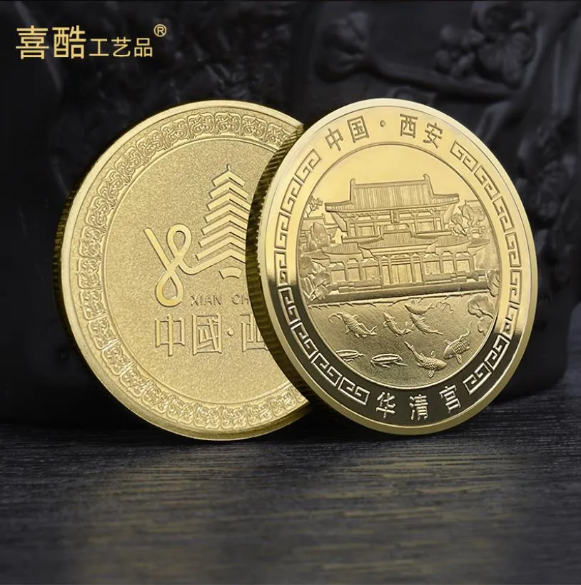 Moneda conmemorativa de artes y oficios del Palacio Xi'an Huaqing