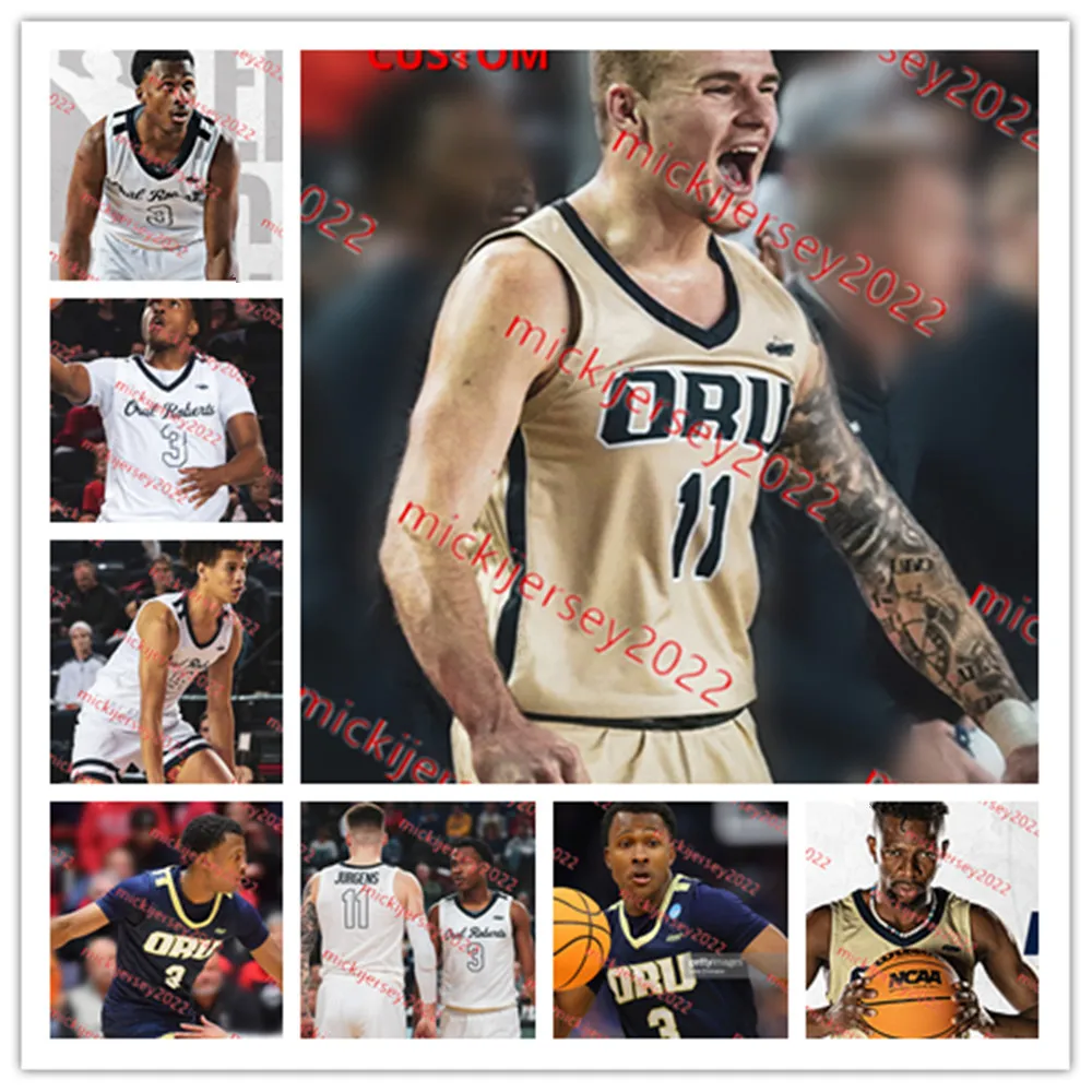 Oral Roberts Golden Eagles Basketball Jersey 12 Jalen Miller 1 Braeden Moore 11 Pablo Navarro 32 Ashton Smith Oru Jerseys Custom Stitched Mens Youth