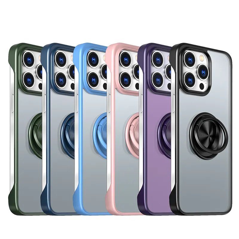 iPhone 15 14 13 Pro Max Phone Case for Apple 12 11 XS Samsung Galaxy S24 S23 S22 S21 360 درجة ركيستاند فوتاس كوكس باكك