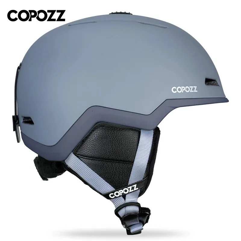 Ski Goggles COPOZZ Female Male Ski Helmet Half-covered Anti-impact Snowboard Helmet For Adult and Kids Safety Ski Skateboard Skiing Helmet 231107