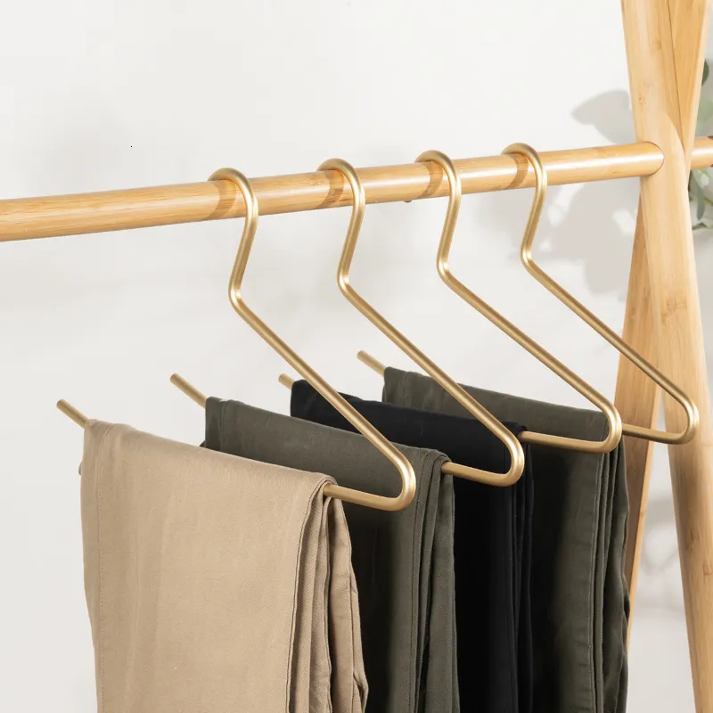 Hangers Racks 5-delige niet-skid metalen shirt broek Haak Haak Hanger kleding Hanger Open broek Opbergruimte Saving Garderobe Organizer 230408