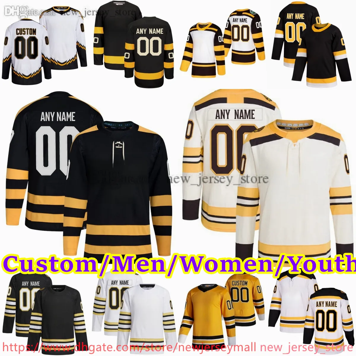 New Ice Hockey 88 David Pastrnak Jersey Stitch 4 Bobby Orr Brad Marchand Jeremy Swayman Tyler Bertuzzi Patrice Bergeron Charlie McAvoy Taylor Hall Maglie Casa lontano