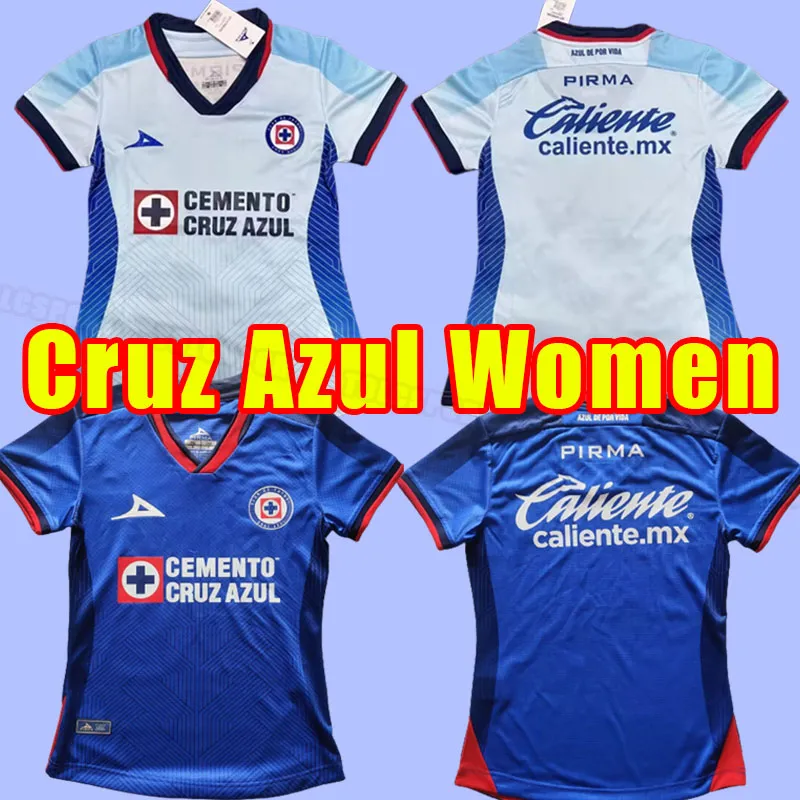 Women 23 24 24 Cruz Azul Mens Fans Wersja koszulki piłkarskie Antuna Gimenez tabo Rodriguez Morales Escobar Home Away Away Away Football Shirts Girl