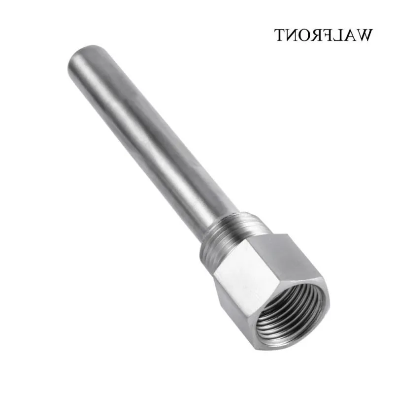 Freeshipping 12pcs Kettle Thermowell Thermometer 1/2"NPT Threads Temperature Sensors Instruments Stainless Steel Brewing Thermowel Mfmh