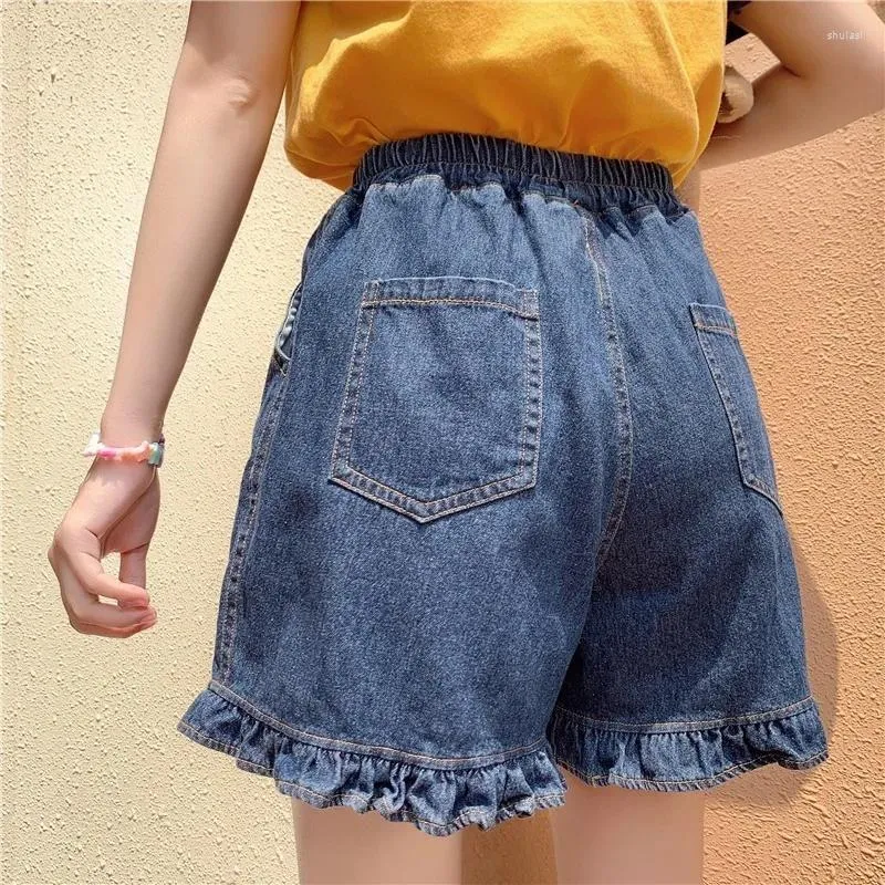 Calcas De Brim Femininas 2023 Cintura Alta Verao Calcas Curtas Moda Casual Vintage Angustiado Solto Coreano Perna Larga Jean Shorts Feminino 1 902 DHgate