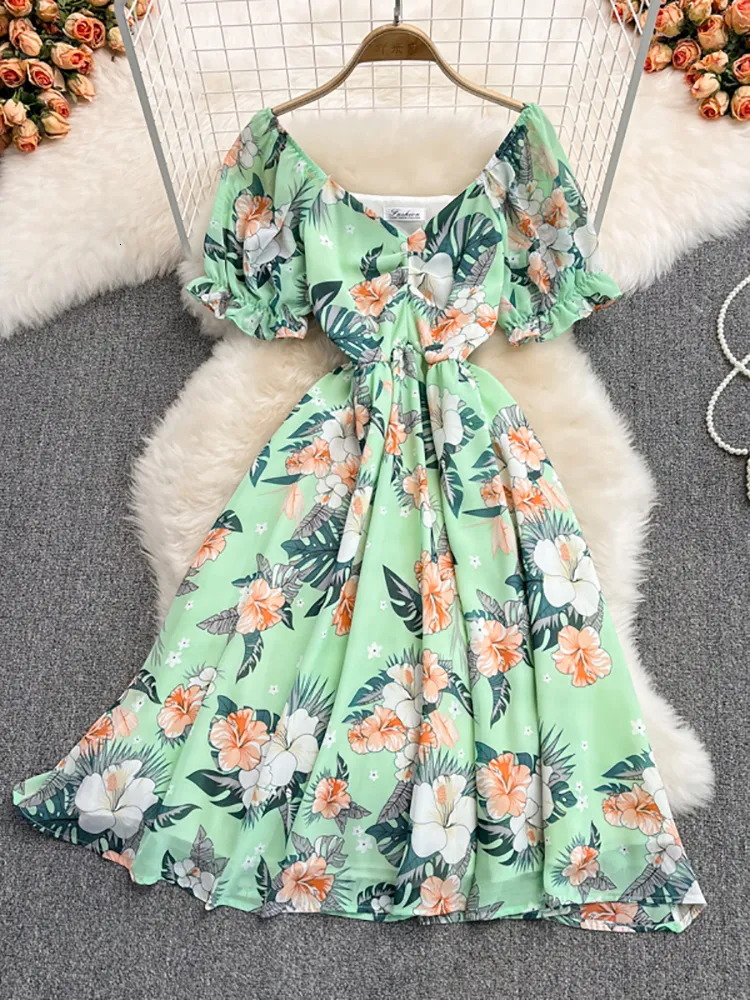 white christmas dresses Andriana Lavender Floral Babydoll Cami Mini Dress - Size M - Adjustable Straps, Cutout Bodice, Empire Waist main image 0